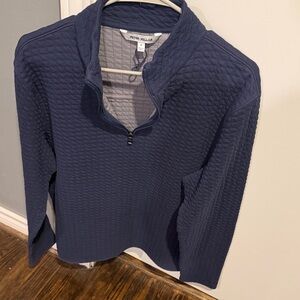 Peter Millar Navy Quarterzip Sweater
